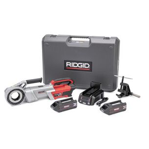 PRODUCTS | Ridgid 760 FXP 11-R Brushless Lithium-Ion Cordless Power Drive Kit with 2 Batteries (4 Ah)