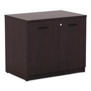 OFFICE FILING CABINETS AND SHELVES | Alera ALEVA613622MY Valencia Series 34.13 in. x 22.78 in. x 29.5 in. Storage Cabinet - Mahogany