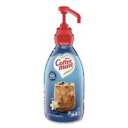 FOOD AND SNACKS | Coffee-Mate 12039864 1.5 Liter Liquid Coffee Creamer Pump Bottle - French Vanilla