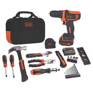 POWER TOOLS | Black & Decker 12V MAX Lithium-Ion 56-Piece Project Kit