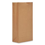 PRODUCTS | Ross & Wallace Paper Products 8.25 in. x 5.38 in. x 18 in. #25 Heavy-Duty Grocery Paper Bags - Kraft (500/Bundle)