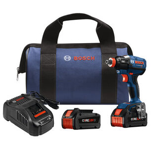  | Bosch IDH182-B24 18V EC Brushless 1/4 in. and 1/2 in. Socket-Ready Impact Driver Kit with (2) CORE18V Batteries