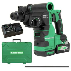 DEMO AND BREAKER HAMMERS | Metabo HPT 36V MultiVolt Brushless SDS-Plus Lithium-Ion 1-1/8 in. Cordless Rotary Hammer Kit with UVP (4 Ah/8 Ah)