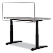 OFFICE FURNITURE AND LIGHTING | Safco 59.5 in. x 2.5 in. x 23.5 in. 7517 Series Acrylic Wellness Panel - Clear