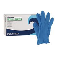 CLEANING GLOVES | Boardwalk 5 mil Disposable General-Purpose Powder-Free Nitrile Gloves - Large, Blue (100/Box)