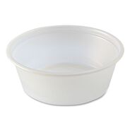 FOOD TRAYS CONTAINERS LIDS | Fabri-Kal 000000000009505194 1.5 oz. Squat Plastic Portion Cups - Translucent (10/Carton)
