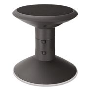 OFFICE FURNITURE ACCESSORIES | Storex Wiggle Stool, Backless, Supports Up to 250 lbs, 12-in to 18-in Seat Height, Black Seat, Black Base