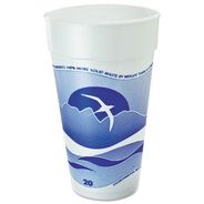 CUTLERY | Dart 20J16H 20 oz. Horizon Hot/Cold Foam Drinking Cups - Blueberry/White (500/Carton)