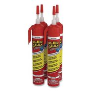 CAULK AND ADHESIVE GUNS | Flex Seal Products 9 oz Flex Caulk Hi-Performance Hybrid Caulk - Dries White (4/Carton)