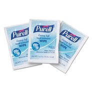 HAND WIPES | PURELL 5 in. x 7 in. Cottony Soft Individually Wrapped Sanitizing Hand Wipes - Unscented, White (1000/Carton)