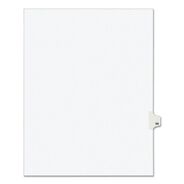 DIVIDERS AND TABS | Avery 11 in.x 8.5 in. 10-Tab Avery Style 68 Preprinted Legal Exhibit Side Tab Index Dividers - White (25/Pack)