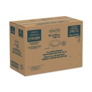BOWLS AND PLATES | Dart CTR16BF 5.5 in. x 2.7 in. 16 oz. Tamper-Evident Flat-Lid Bowls - Clear (240/Carton)