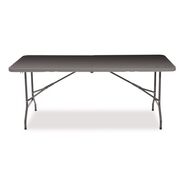 FOLDING TABLES | Iceberg 65467 IndestrucTable 30 in. x 72 in. x 29 in. Classic Bi-Folding Rectangular Table - Charcoal