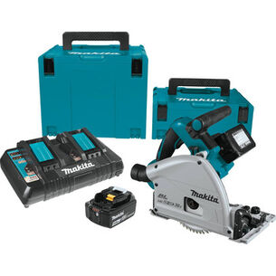 FREE GIFT WITH PURCHASE | Makita 18V X2 Brushless Lithium-Ion 6-1/2 in. Cordless Plunge Circular Saw Kit (5 Ah)
