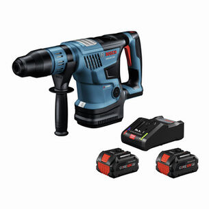 ROTARY HAMMERS | Factory Reconditioned Bosch PROFACTOR 18V Brushless Lithium-Ion 1-9/16 in. Cordless SDS-max Rotary Hammer Kit with BiTurbo Technology and (2) 8 Ah Batteries