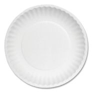 PRODUCTS | AJM Packaging Corporation 6 in. Diameter Paper Plates - White (100/Pack, 10 Packs/Carton)