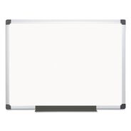 OFFICE PRESENTATION SUPPLIES | MasterVision 48 in. x 36 in. Value Lacquered Steel Magnetic Dry Erase Board - White Surface/Satin Aluminum Frame