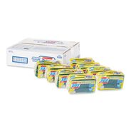 SPONGES AND SCRUBBERS | S.O.S. 0.9 in. Thick 2.5 in. x 4.5 in. Heavy Duty Scrubber Sponge - Yellow/Green (3/Pack, 8 Packs/Carton)