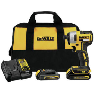 POWER TOOLS | Dewalt 20V MAX Brushless Lithium-Ion 1/4 in. Cordless Impact Driver Kit with (2) 1.3 Ah Batteries