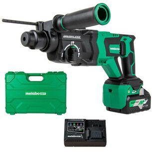 PRODUCTS | Metabo HPT 36V MultiVolt Brushless Lithium-Ion 1-1/8 in. Cordless SDS-Plus D-Handle Rotary Hammer Kit (4 Ah)