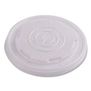 PRODUCTS | Eco-Products EP-ECOLID-SPS World Art PLA-Laminated Lids for 8 oz. Soup Containers - Translucent (50/Pack, 20 Packs/Carton)