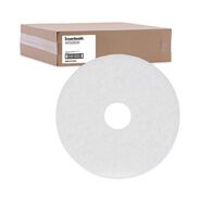 CLEANING AND SANITATION ACCESSORIES | Boardwalk 15 in. Diameter Polishing Floor Pads - White (5/Carton)