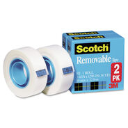 TAPES AND ADHESIVES | Scotch 0.75 in. x 36 yds 1 in. Core Removable Tape - Transparent (2/Pack)