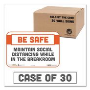 PRODUCTS | Tabbies 29156 BeSafe Messaging 9 in. x 6 in. Repositionable Wall/Door Signs - White (30/Carton)