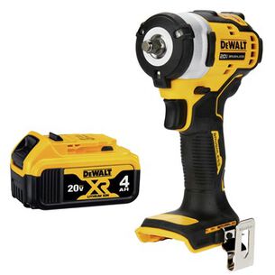 PRODUCTS | Dewalt 20V MAX Brushless Lithium-Ion 3/8 in. Cordless Impact Wrench with 4 Ah Battery Bundle