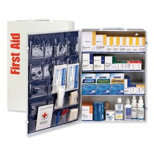  | First Aid Only 90576 1461-Piece ANSI Class Bplus 4 Shelf First Aid Station with Medications Included with Metal Case (1-Kit)