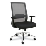 OFFICE CHAIRS | Alera 18.15 in. to 21.89 in. Seat Height Supports 275 lbs. Ashdale Ergonomic Fabric Swivel Task Chair - Black Seat/Back, Silver Base