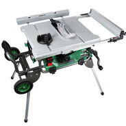 SAWS | Metabo HPT 15 Amp 10 in. Corded Table Saw with Fold and Roll Stand