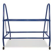 MATERIAL HANDLING | Champion Sports 17.5 in. x 38 in. x 35.75 in. 132 lb Capacity Heavy-Duty Deluxe Ball Cart - Blue