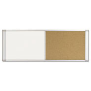 BULLETIN BOARDS | MasterVision XA10003700 36 in. x 18 in. Cubicle Workstation Magnetic Dry Erase/Bulletin Board Combo - Tan/White Surface/Satin Aluminum Frame