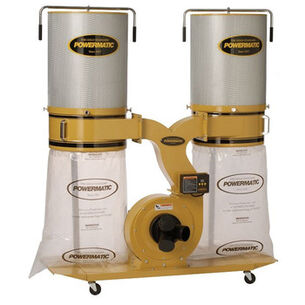 DUST COLLECTORS | Powermatic PM1300TX-CK3 Dust Collector, 3HP 3PH 230/460V, 2-Micron Canister Kit