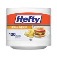 PRODUCTS | Hefty D28100 8.88 in. Soak Proof Tableware Foam Plates - White (100/Pack)