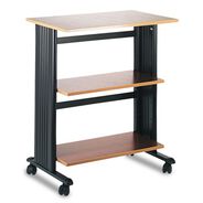 PRODUCTS | Safco 29.5 in. x 20 in. x 35 in. Muv Three Level Engineered Wood Machine Cart/Printer Stand - Cherry/Black
