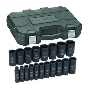 PRODUCTS | Grey Pneumatic 19-Piece 3/8 in. to 1-1/2 in. Drive 12-Point SAE Impact Socket Set