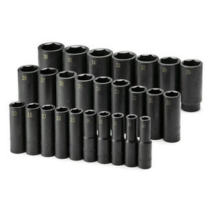 OTHER SAVINGS | SK Hand Tool 26-Piece 1/2 in. Drive 6-Point Metric Deep Impact Socket Set