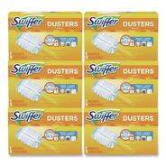 PRODUCTS | Swiffer Dusters Starter Kit with Dust Lock Fiber and 6 in. Handle - Blue/Yellow (6/Carton)