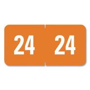 PRODUCTS | Smead 0.5 in. x 1 in. 24 Yearly End Tab File Folder Labels - Orange (250/Pack)