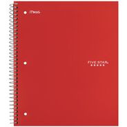 PRODUCTS | Five Star 10.5 x 9.18 Sheets (100) Wirebound Notebook - Randomly Assorted Cover Color