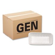PRODUCTS | GEN 10KWH 10.75 in. x 5.95 in. x 1.87 in. No. 10K Foam Meat Trays - White (250/Carton)