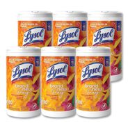 PRODUCTS | LYSOL Brand 7 in. x 7.25 in. 1-Ply Disinfecting Wipes - Mango and Hibiscus/White (6/Carton)