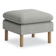 OTTOMANS | HON HVLVLOT.GRY02 23 in. x 23 in. x 17.5 in. Parkwyn Series Ottoman - Gray/Oak