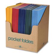 FILING AND FOLDERS | Roaring Spring Accommodates (50) 11 in. x 8.5 in. Sheets Pocket Folder - Randomly Assorted Colors (100/Carton)