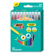 PRODUCTS | BIC Kids Medium Bullet Tip Ultra Washable Markers - Assorted Colors (20/Pack)