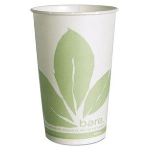  | SOLO Bare Eco-Forward 16 oz. Paper Cold Cups - Green/White (1000/Carton)