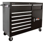 CABINETS | Homak 56 in. H2Pro Series 8-Drawer Roller Cabinet - Black