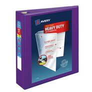 PRODUCTS | Avery 3 One Touch EZD Rings 2 in. Capacity 11 in. x 8.5 in. Heavy-Duty View Binder with DuraHinge - Purple (6/Carton)